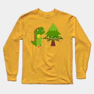 Tree Rex Christmas Dino Long Sleeve T-Shirt